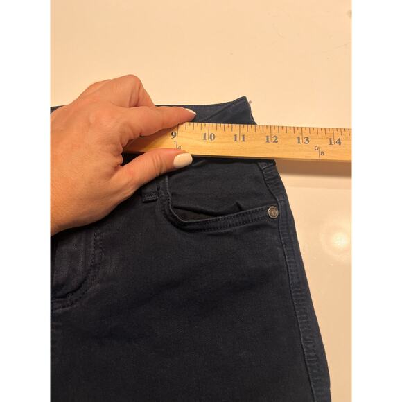 Alice + Olivia Dark Blue High Waist Flare Jeans Sz 0 - Picture 5 of 10